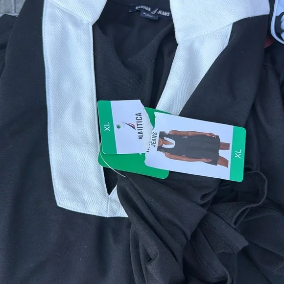 Nautica Black Dress with White Trim - Picture 7 of 7